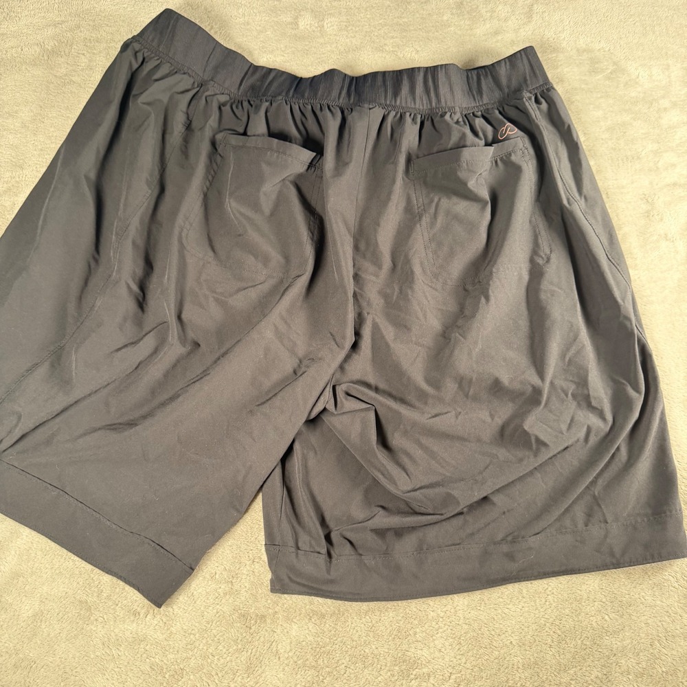 CALIA by Carrie Underwood Womens 2X Active Shorts Gray Drawstring Zipper Pockets